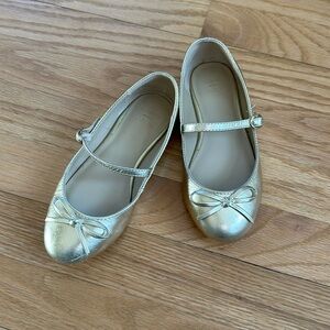Janie and Jack Metallic Bow Ballet Flat